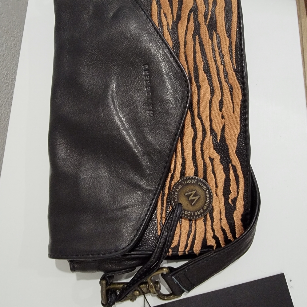 Black and Tan Crossbody Bag